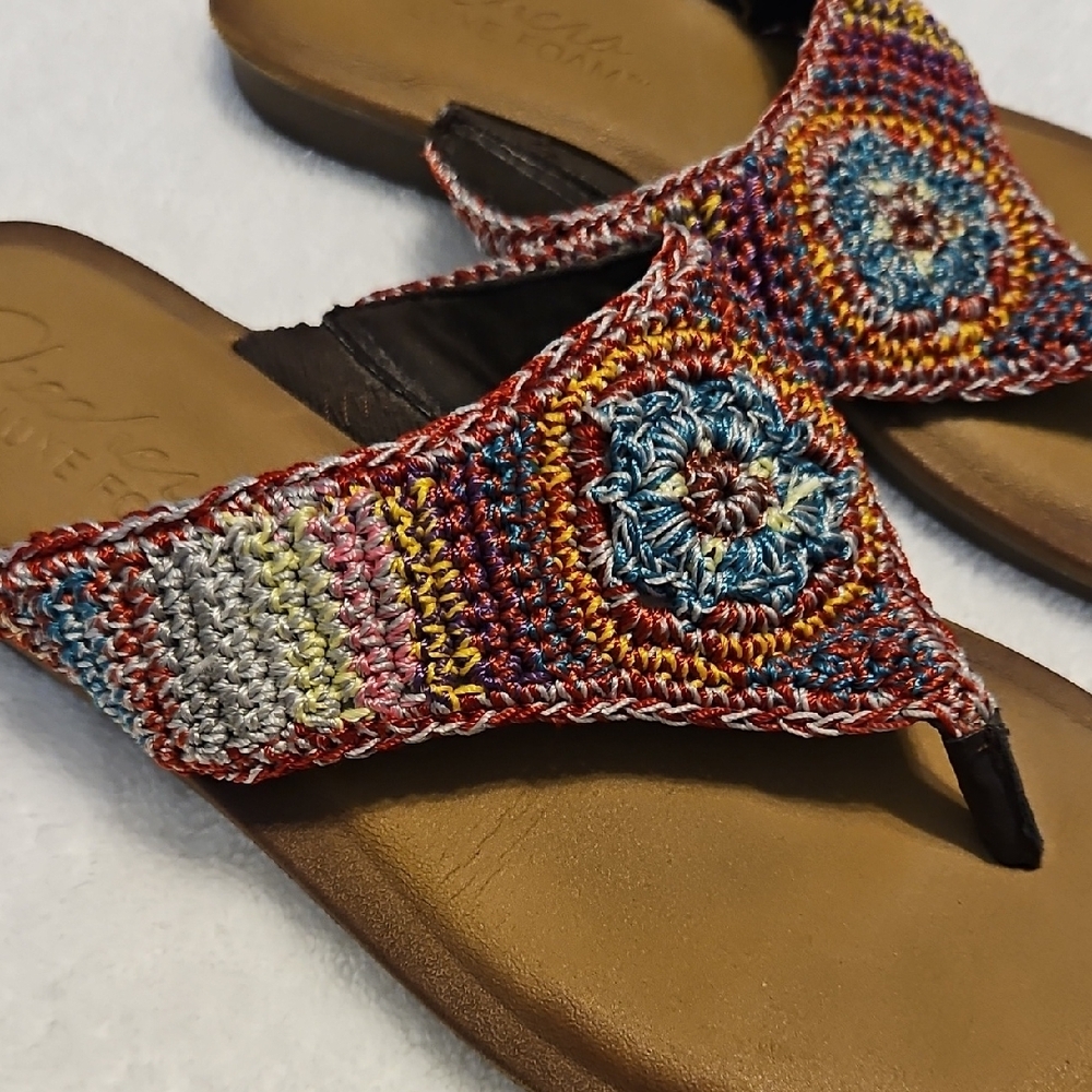 Skechers Multicolor Crochet Women's Sandals - Picture 3 of 10